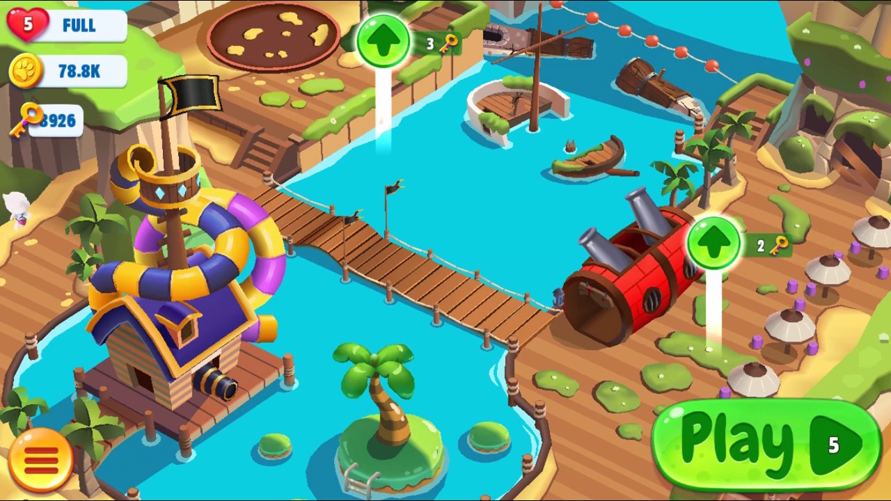 Talking Tom Pool Pirate Cove Gameplay