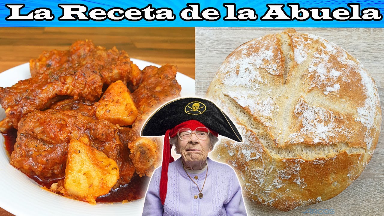 La RECETA de mi ABUELA de COSTILLAS con PATATAS y PAN CASERO! 😍