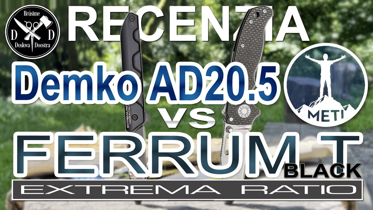 DEMKO AD20.5 и соотношение экстремумов FERRUM T BLACK против. дешевый нож