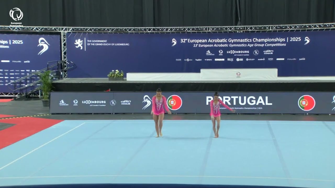 Beatriz Carneiro & Ines Faria (POR) - 2025 ACRO European silver medallists, Women's Pairs Balance