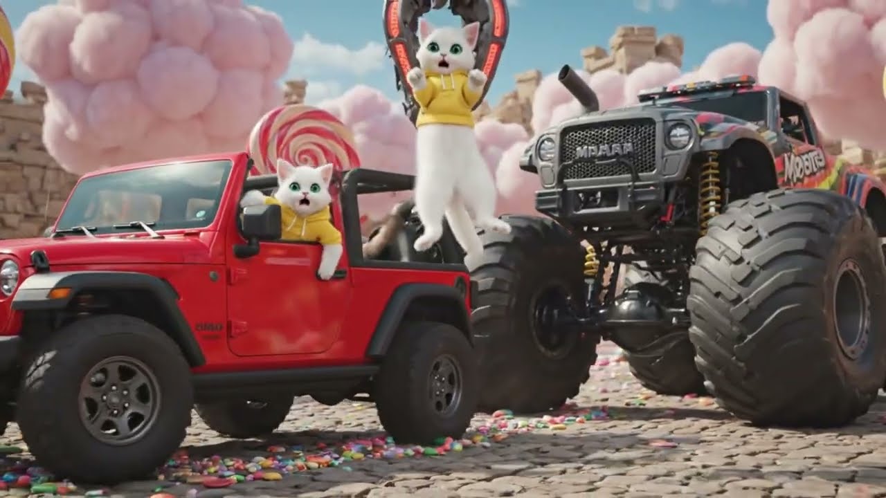 😱 Hero Cat's Secret Weapon Fight Evil Corgi Kidnaps Tiny Kitten & 🤖 Giant Wolf Robot Attacks!