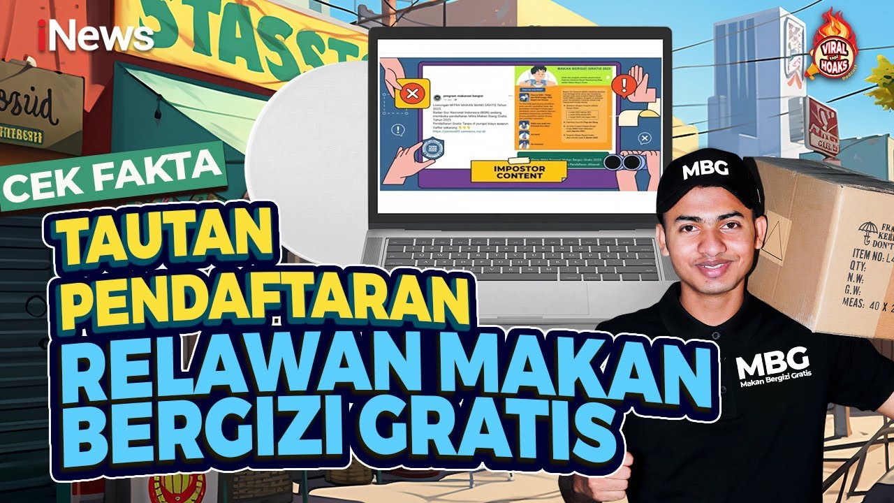 Tautan Pendaftaran Relawan Makan Bergizi Gratis Viral, Cek Faktanya | Viral tapi Hoaks