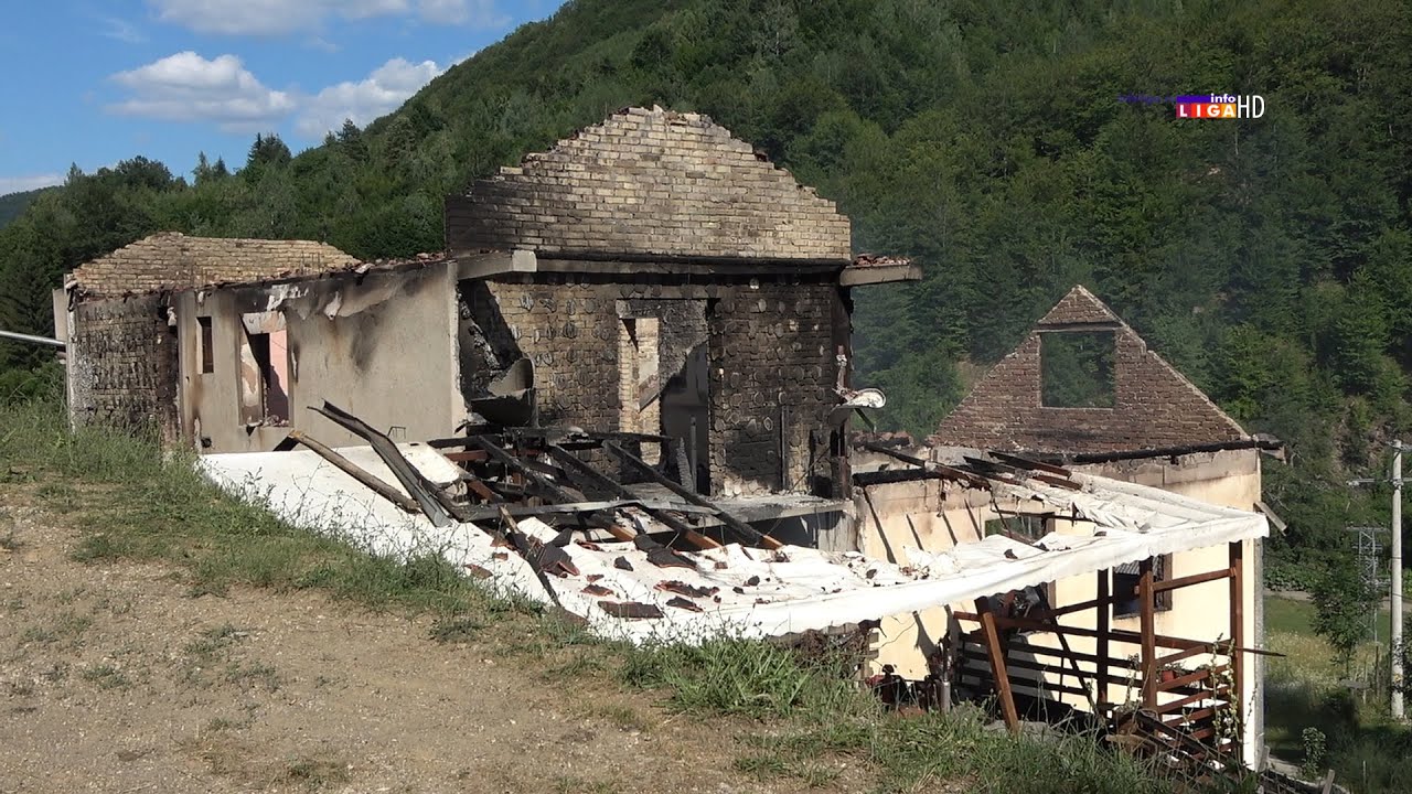 Izgorela kafana i kuća porodice Tomašević u Pridvorici