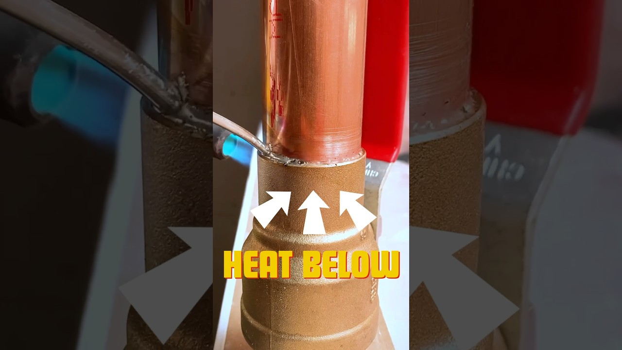 DIY: How to Solder Pipe Joints Like a Pro #diy #soldering #asmr #youtubeshorts