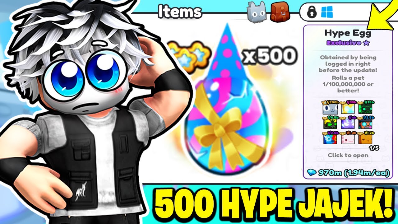 GIGA OPENING 500 HYPE EGGS IN PETS GO! *TITANIC?!* Roblox!