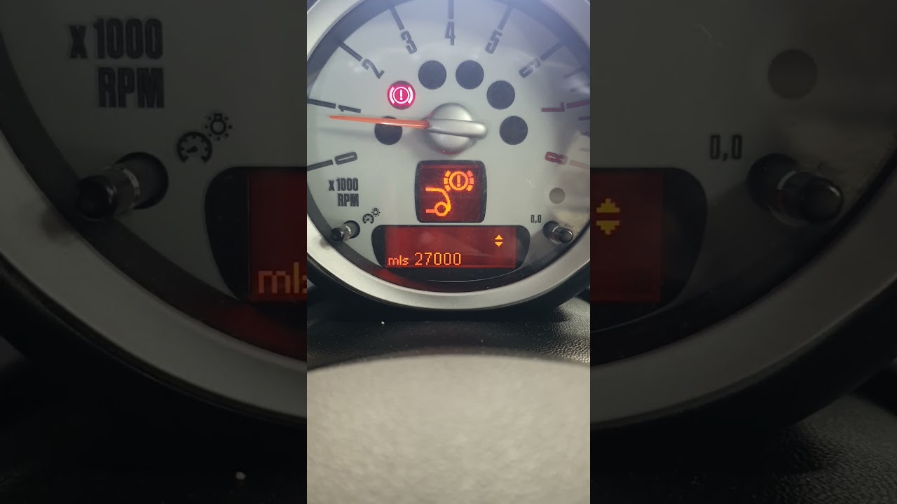 2000-2010 Mini Cooper Service/Brake/Inspection Light Reset