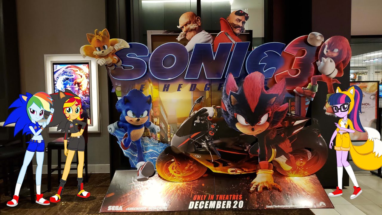 Ponies watch Sonic The Hedgehog 3