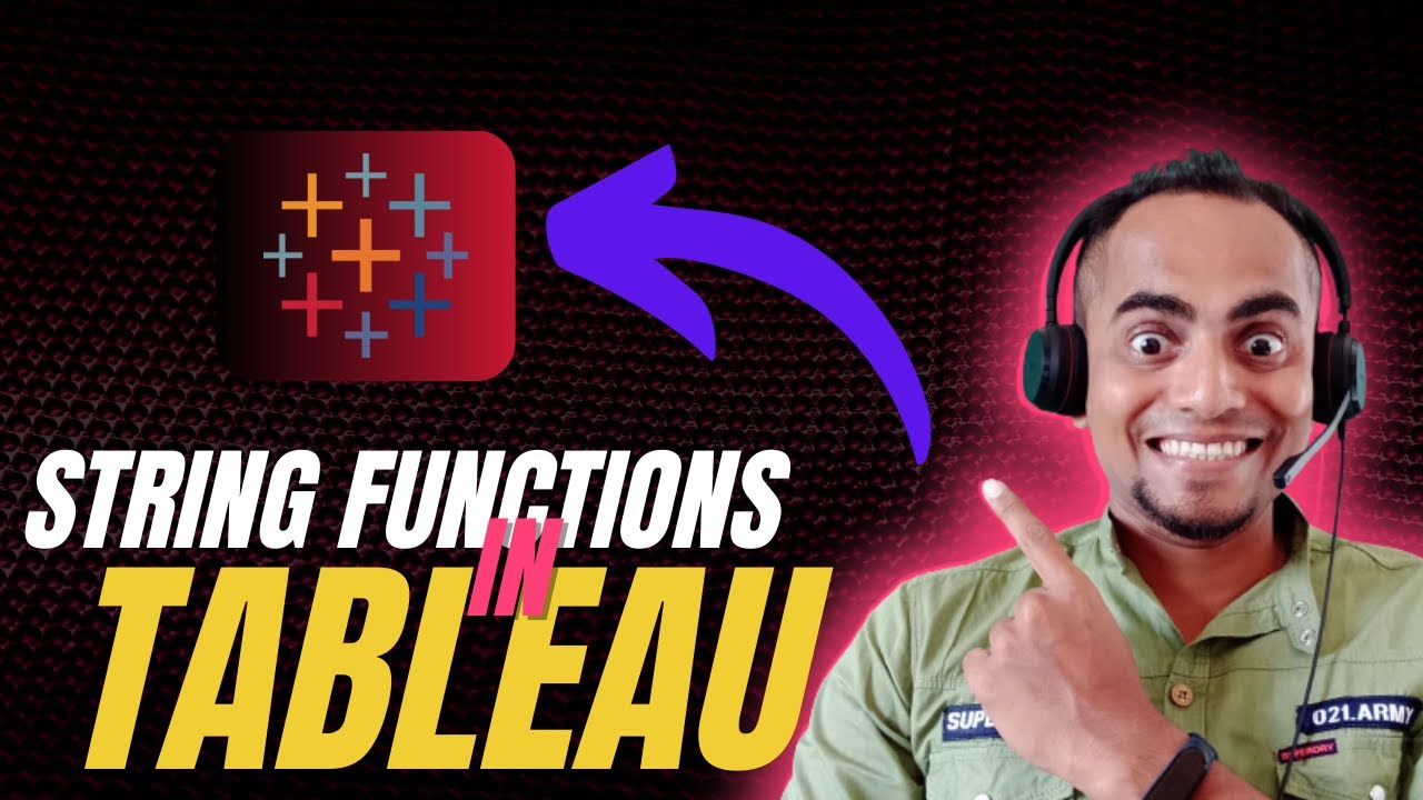 Learn Tableau string functions | Practical With Step By Step Examples