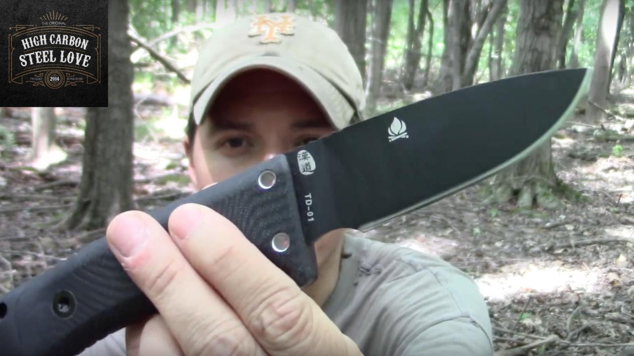 GearBest TD-01 HX OUTDOORS ROCK Survival Knife Review- Just Like a ROCK - HighCarbonSteel Love