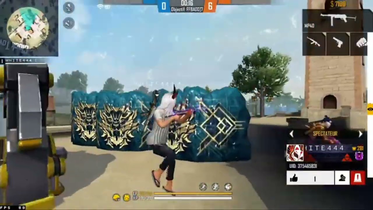 @WHITE444YT @NobruTV @AliOmarYT@FreeFireIndiaOfficialلحظه فوز وايت على نوبرو 7-0🔥⁦