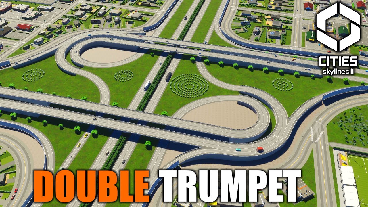 Master the Double Trumpet Interchange In Cities Skylines 2