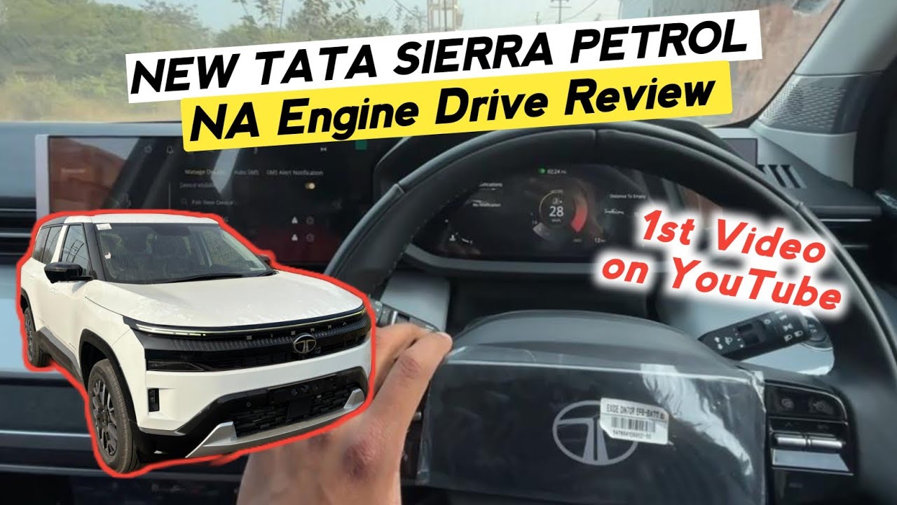 New Tata Sierra NA Pertrol Engine Drive Review😍