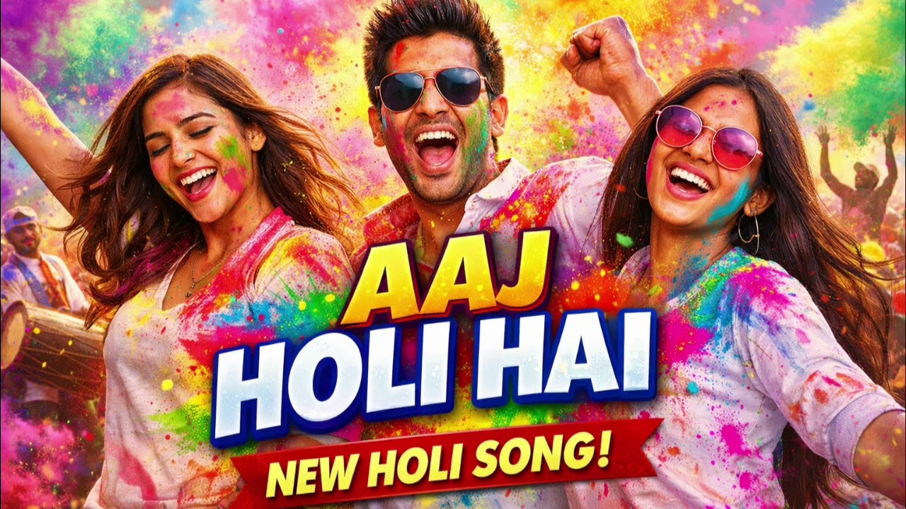 New Holi song | AAJ HOLI HAI 🎨 Full Energy Holi Song 2026 | Rangon Ka Celebration