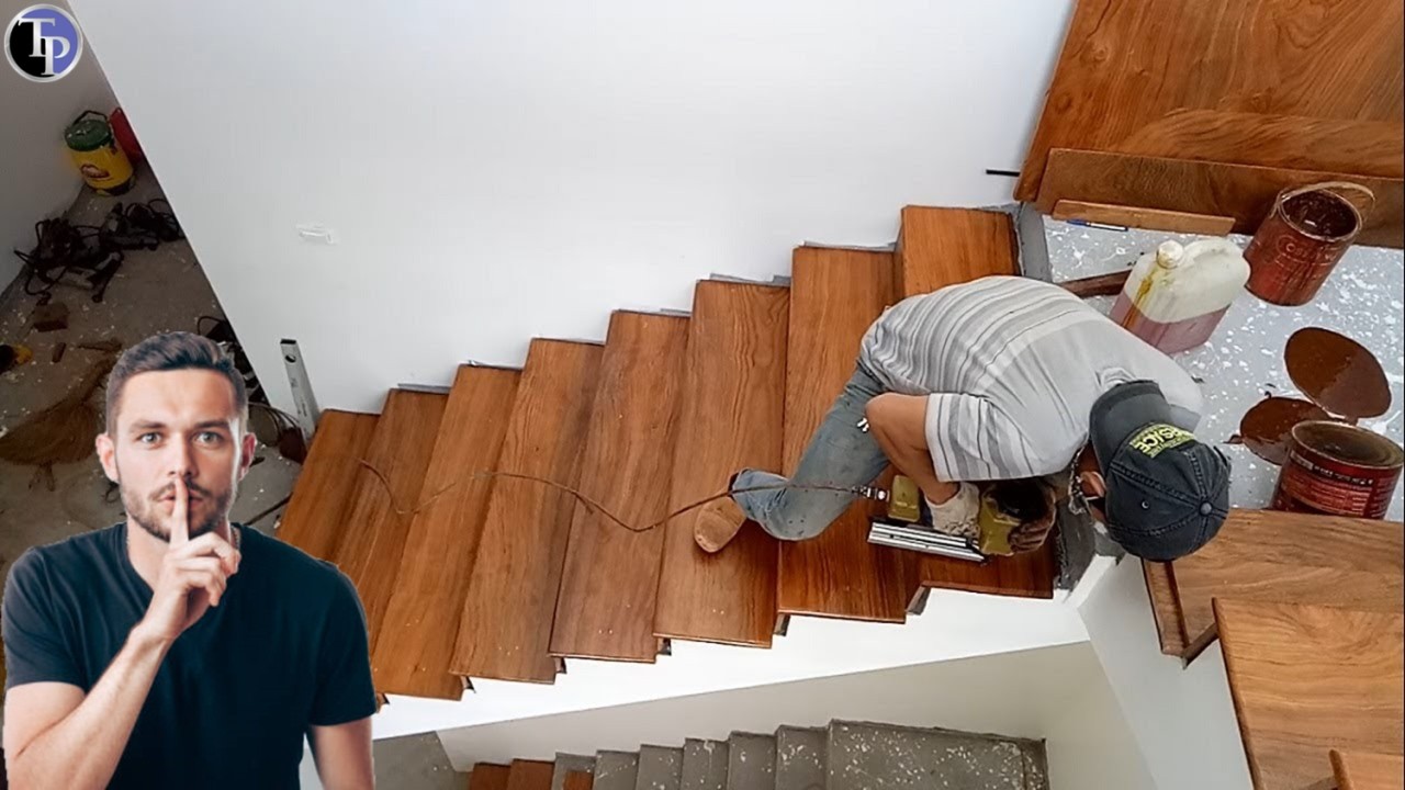 C&oacute;mo Remodelar ESCALERAS con MADERA F&Aacute;CIL Y BARATO (Paso a Paso)🔥