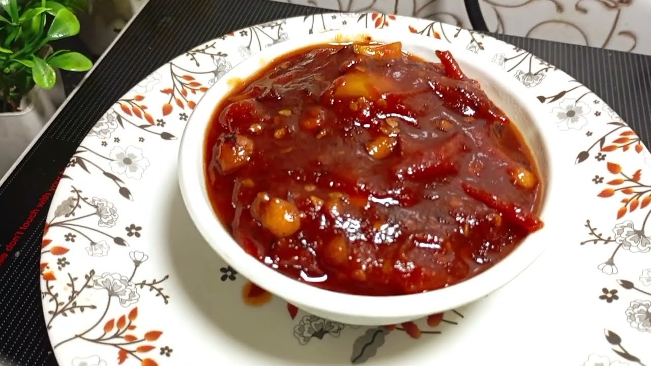 टमाटर की मीठी चटनी। Sweet Tomato Chutney बिल्कुल नए तरीके से टमाटर की चटनी बनाइए।।
