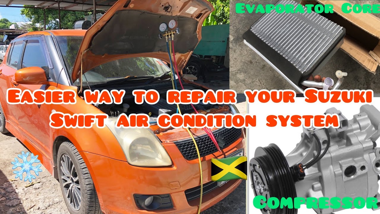 How to Remove and Replace a 2003 -2006 Suzuki Swift A/C Compressor Condenser and Evaporator Core