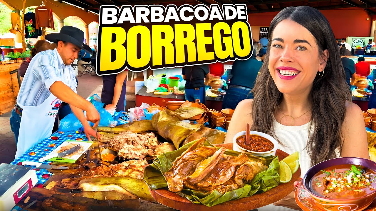 Probando BARBACOA de BORREGO ESTILO HIDALGO | MÉXICO | 4K