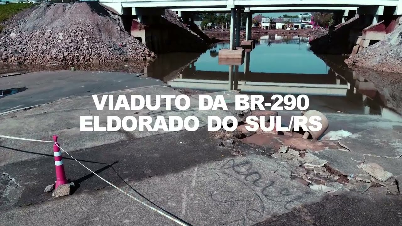 🌊 Enchentes em Eldorado do Sul: A Devasta&ccedil;&atilde;o Sob o Viaduto da BR-290 🌊