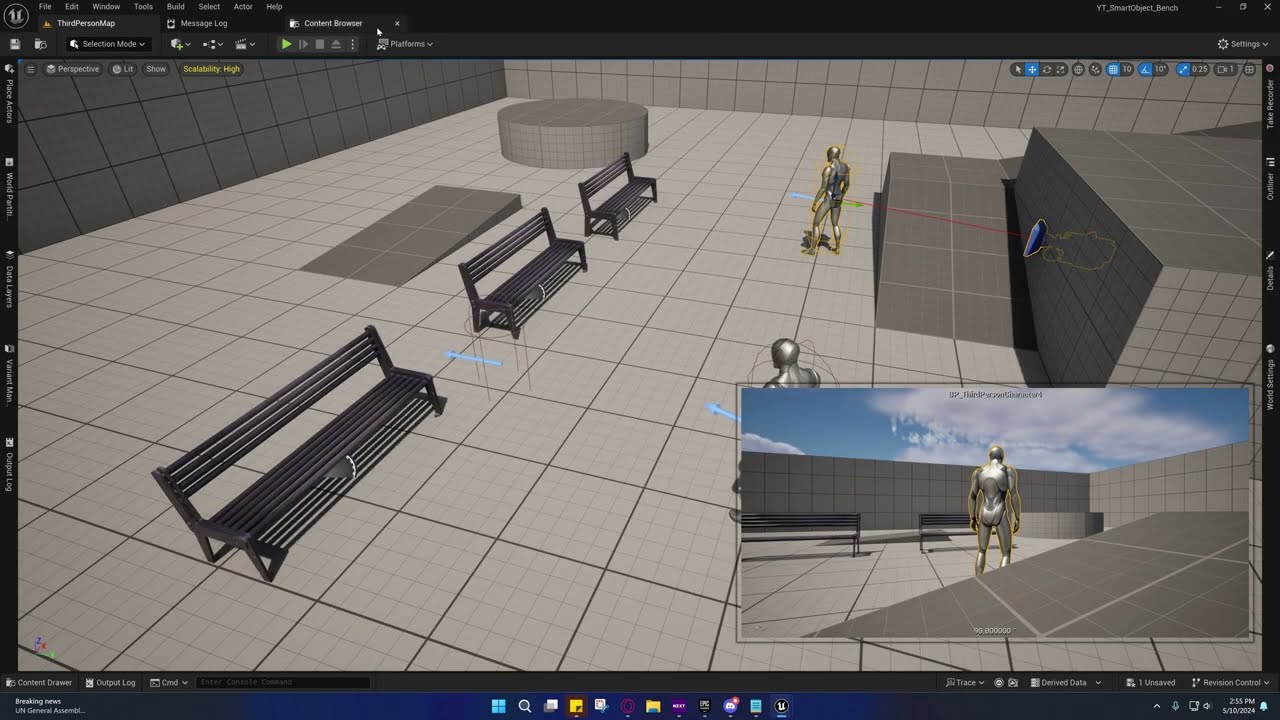 UE5.4 - Smart Object Gameplay Interactions: Random Wander