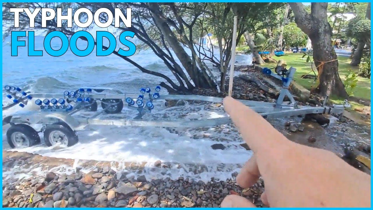 Resort underwater already. (Typhoon floods)