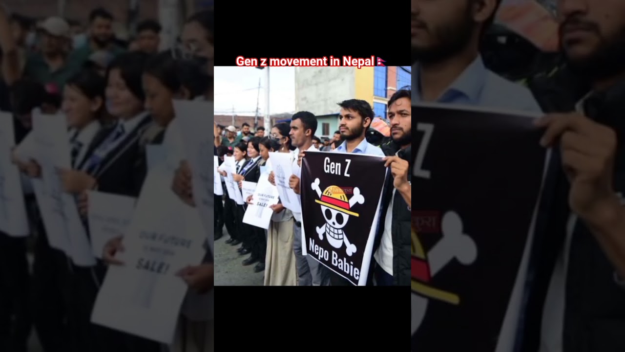 Gen z movement in Nepal.sep 8 all over the country. #genz #movement #nepal #anticorrupcion#youth
