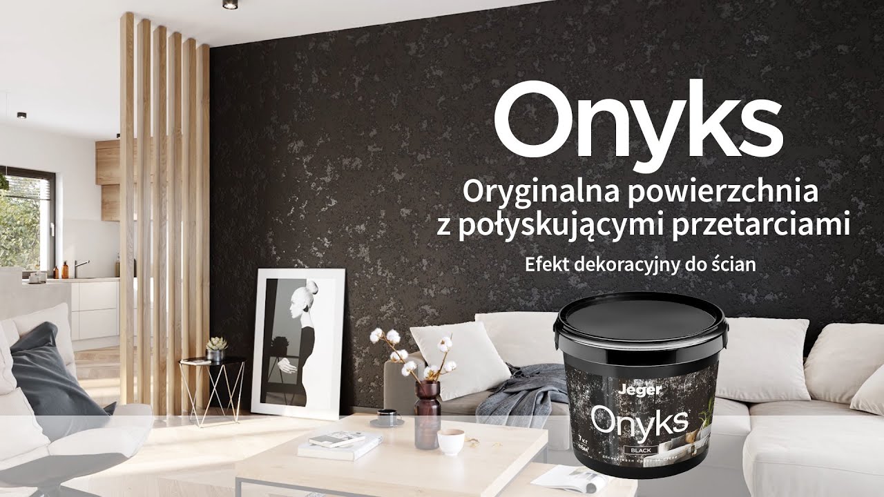 🆕 Efekt połyskujących przetarć i wżer&oacute;w na ścianie - Jeger Onyks - Film instruktażowy