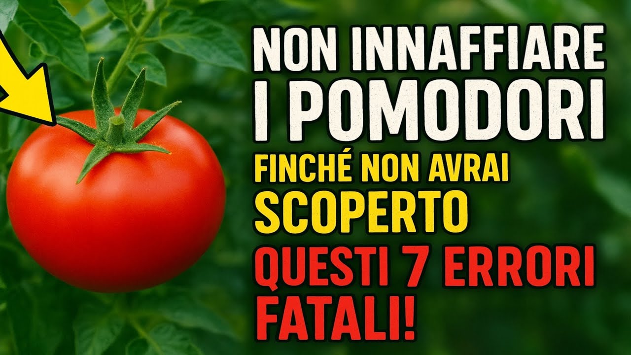 Non innaffiare i pomodori finché non avrai scoperto questi 7 errori fatali!