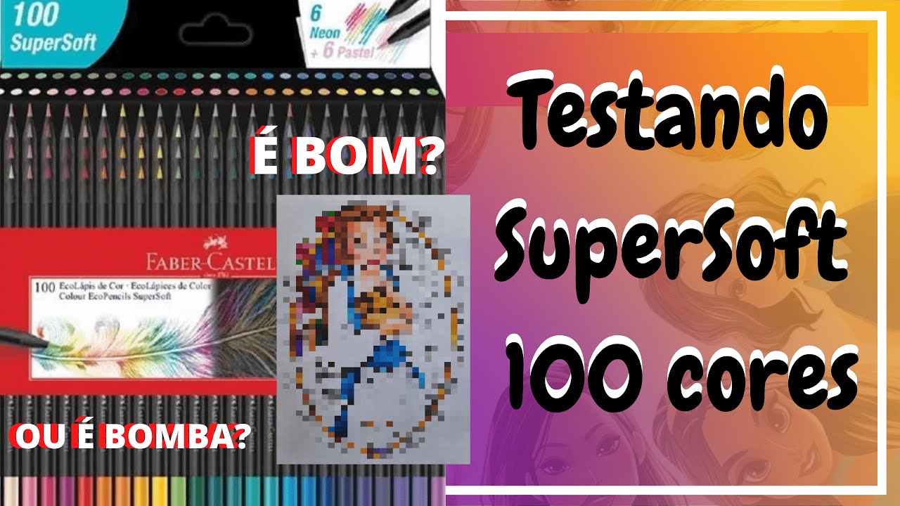 SuperSoft 100 cores - Resenha completa e colorido!