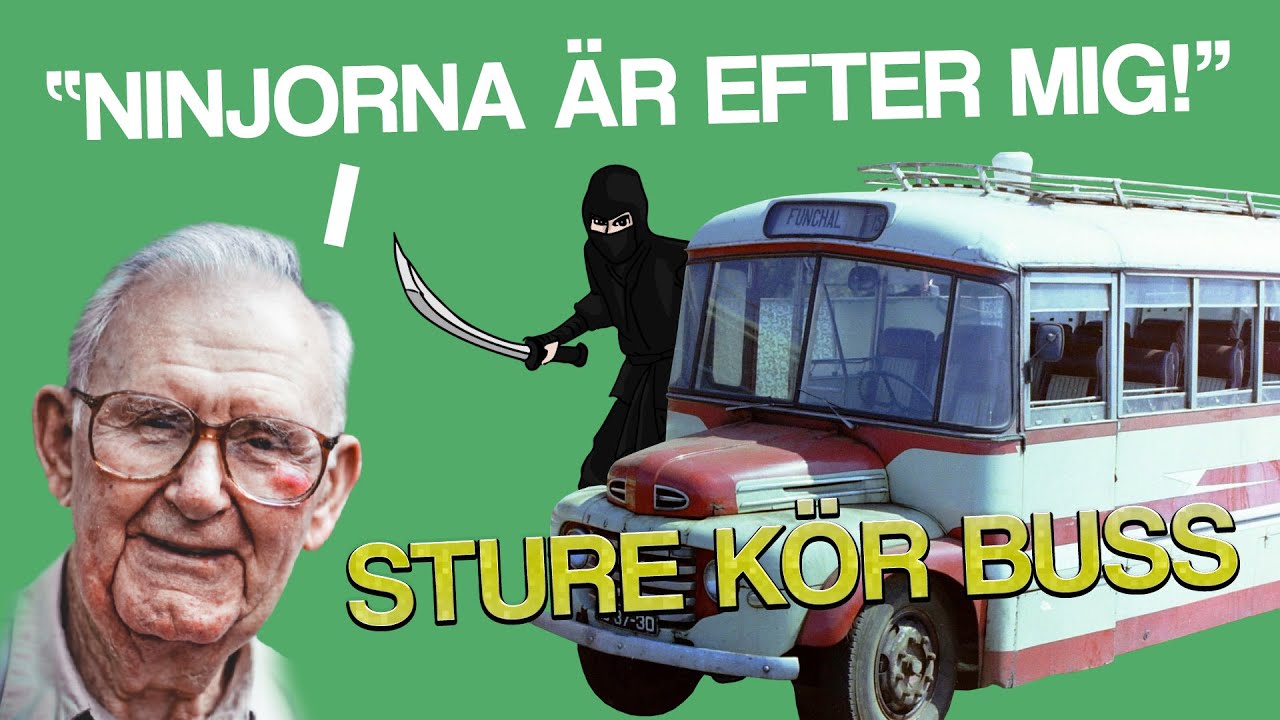 "NINJORNA ÄR EFTER MIG!" | Sture kör buss (Bus Simulator 16)