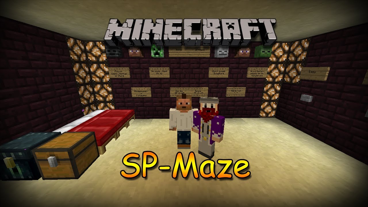 Minecraft SP Maze  - اطول ماب عربي