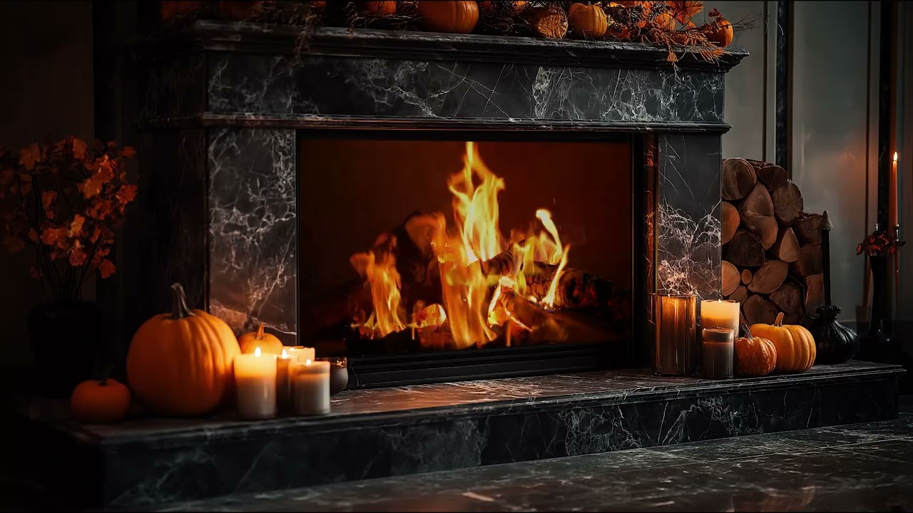 Warm Fireplace Ambience with Soft Crackling Fire Sounds for Peaceful Sleep and Relaxation