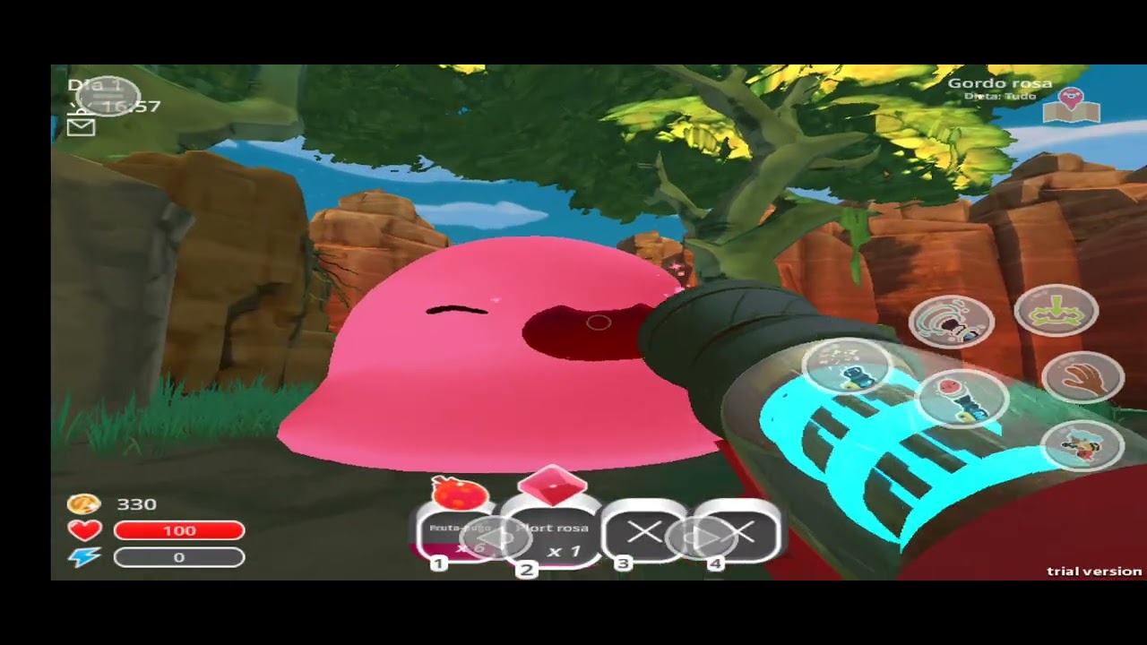 Jogando slime rancher o jogo do slimes vivos