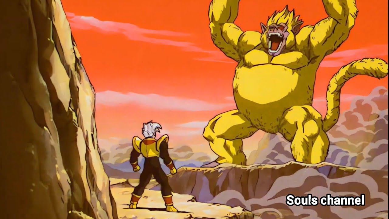 Dragon ball gt: Goku vs Baby vegeta, Goku si trasforma in scimmione/oozaru dorato ita full hd