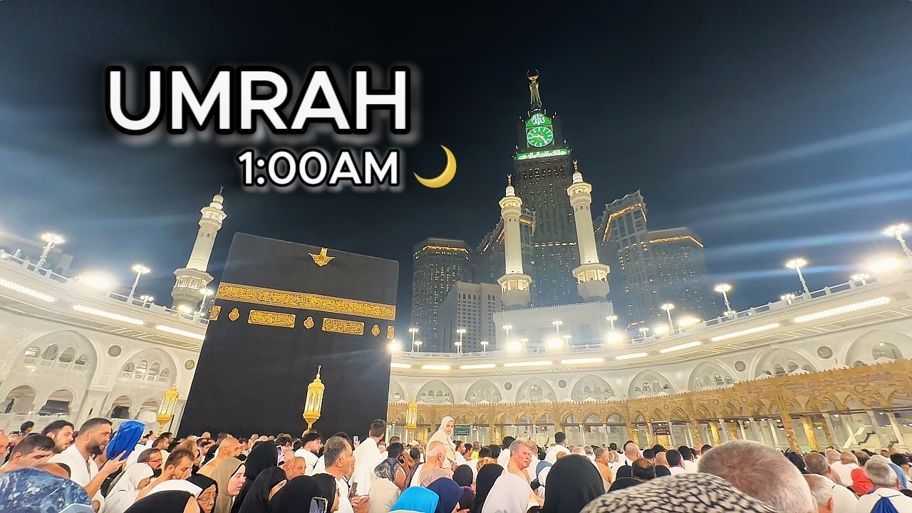 Makkah After Midnight (1:00 AM) | Masjid al-Haram Still Alive 🌙