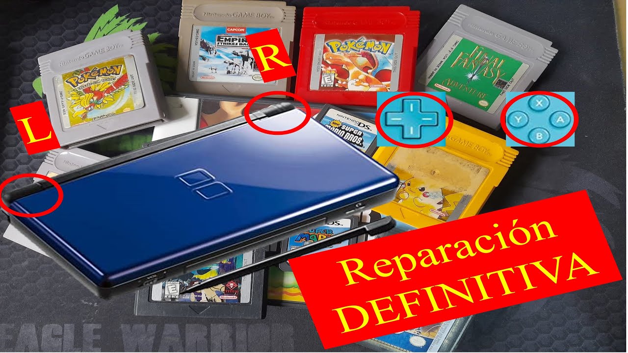 Como reparar cruceta, botones y gatillos L y R  de tu nintendo DS de forma definitiva