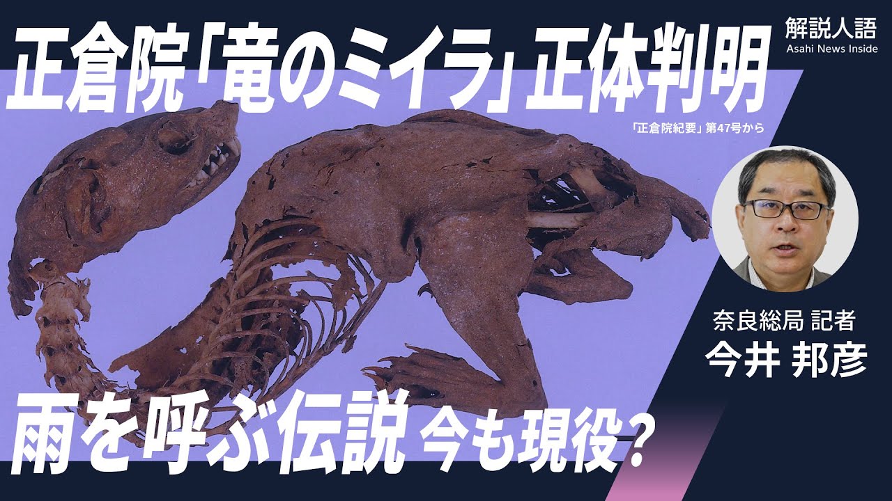 【解説人語】雨を呼ぶ「竜のミイラ」の正体判明　いまだ残るナゾも