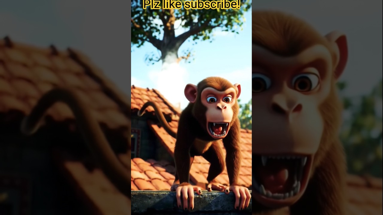 Epic Monkey Escape | Slow Motion Jump #Shorts