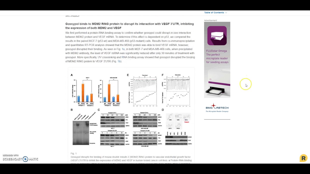 "Sticky Banner" Advertising on BioMed Central