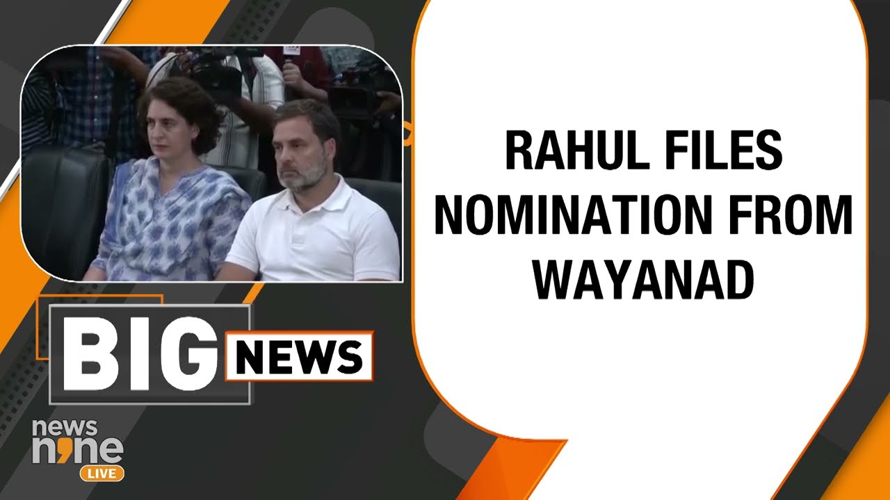 Rahul Gandhi Files Nomination in Waynad | News9 #rahulgandhi