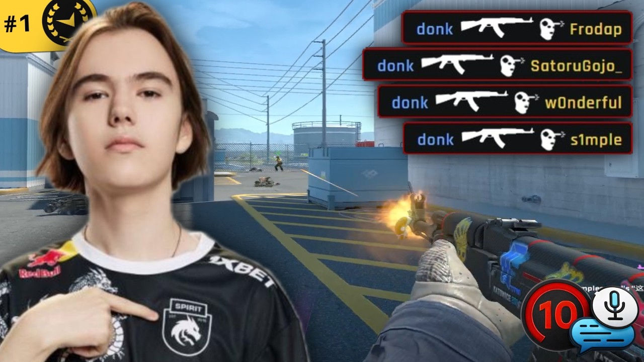 donk vs s1mple in Hard FACEIT Lobbies | CS2 Highlights