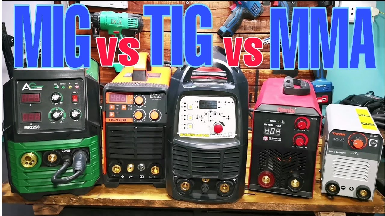 الفرق بين انواع لحام القوس الكهربي TIG vs MIG vs MMA