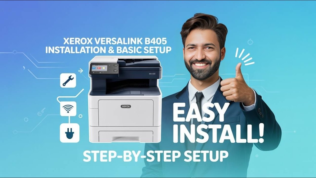 Xerox Versalink B405 Inatallation & Basic Setup