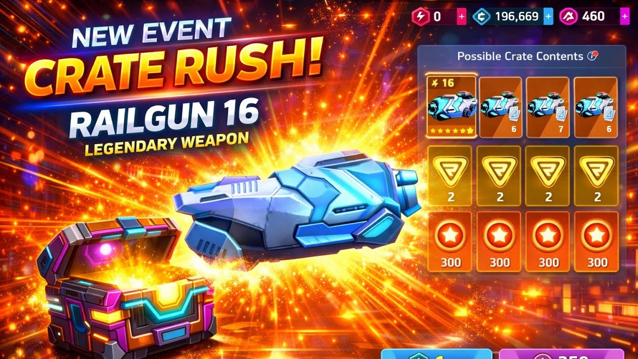One spin luck!! | Railgun & Minigun | Mech Arena 