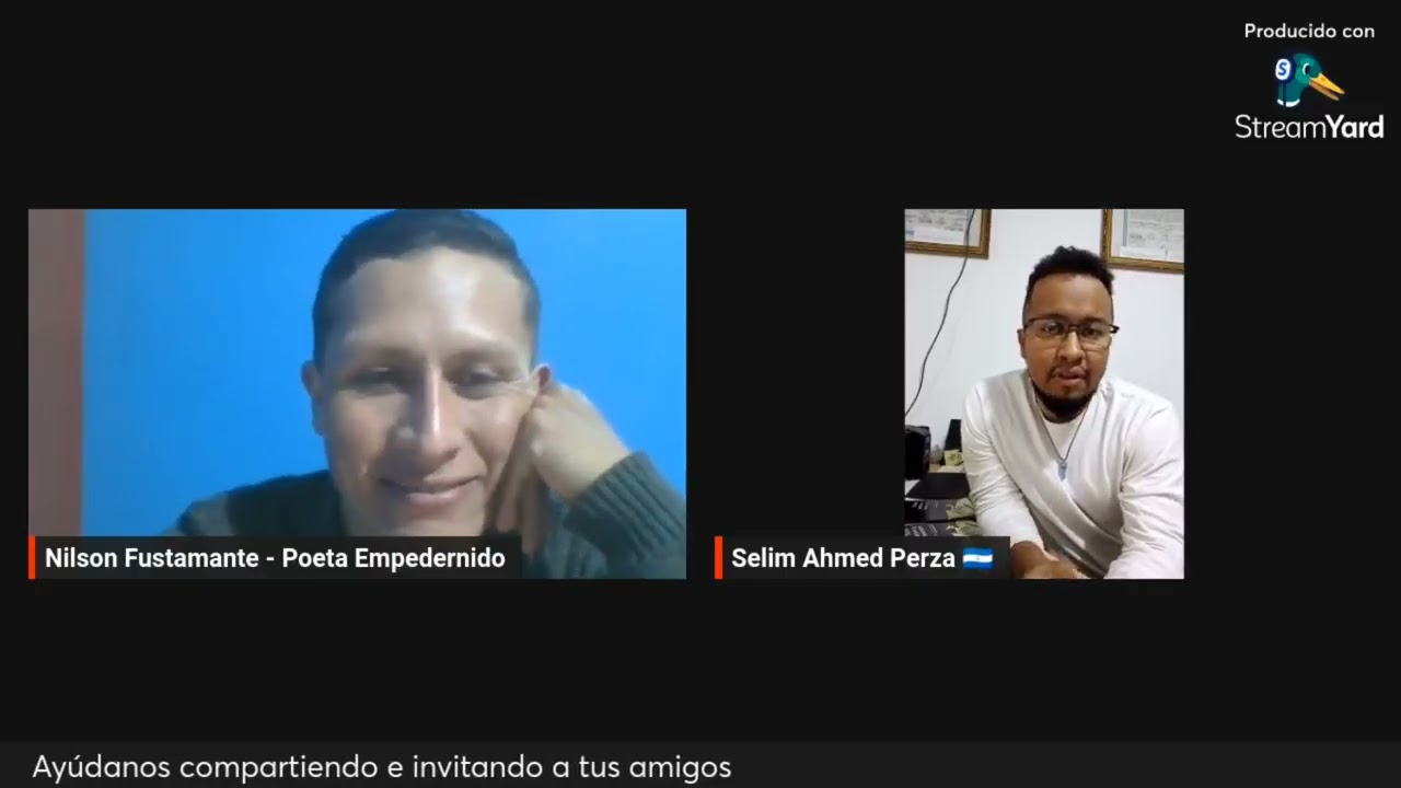 Entrevista al poeta Selim Hamed / conversando con Nilson #art #poetasdelmundo #love #poemasescritos 