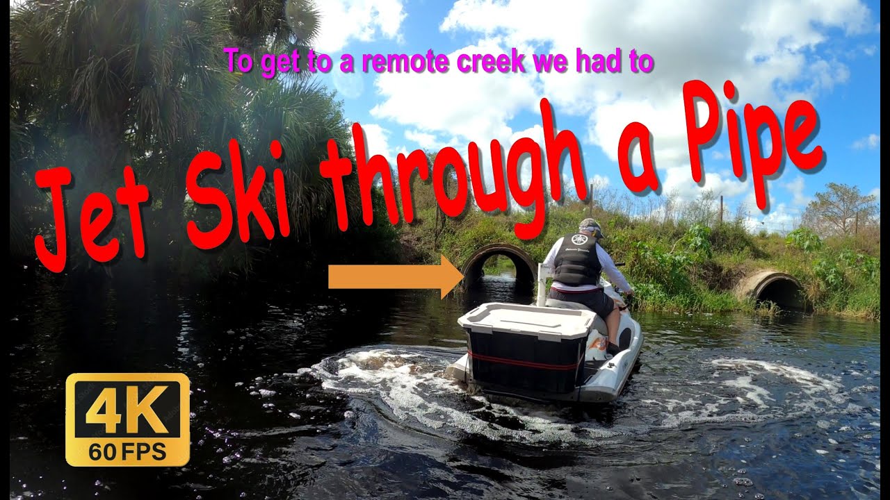 Jet Ski Adventure Through Jungle Creek and Narrow Pipes! 🛶🐄