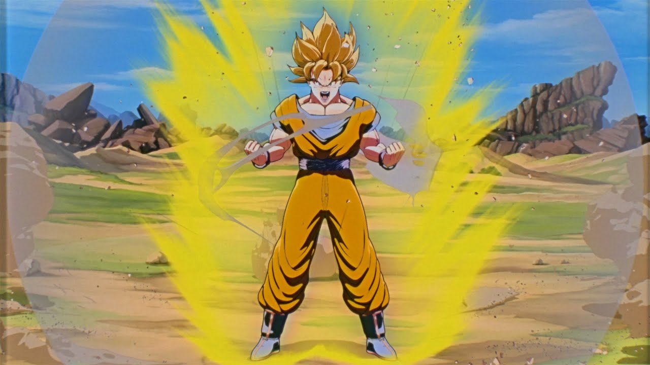 DBZ - Goku's Super Saiyan Transformation!! (CG)