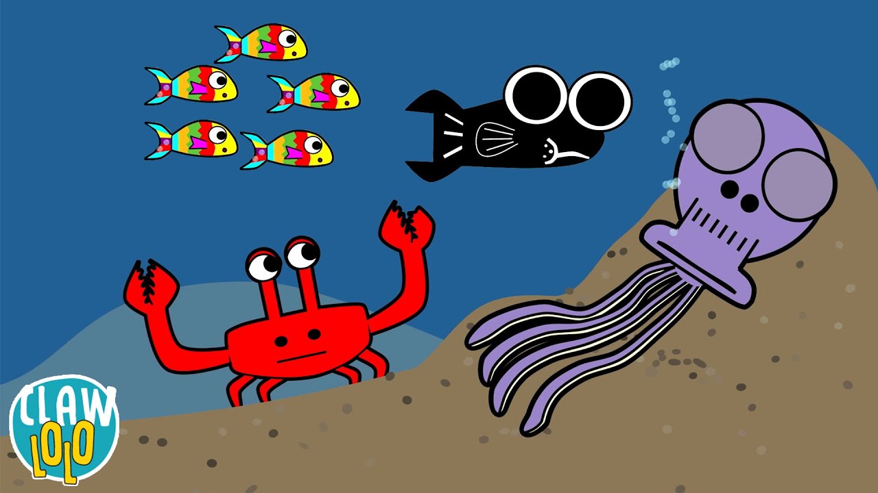 Animated Music Video 🦀 Clawlolo Lullaby 🦑 Cartoon For Kids