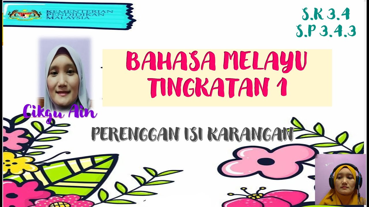 BAHASA MELAYU TINGKATAN 1- MEMBINA ISI KARANGAN