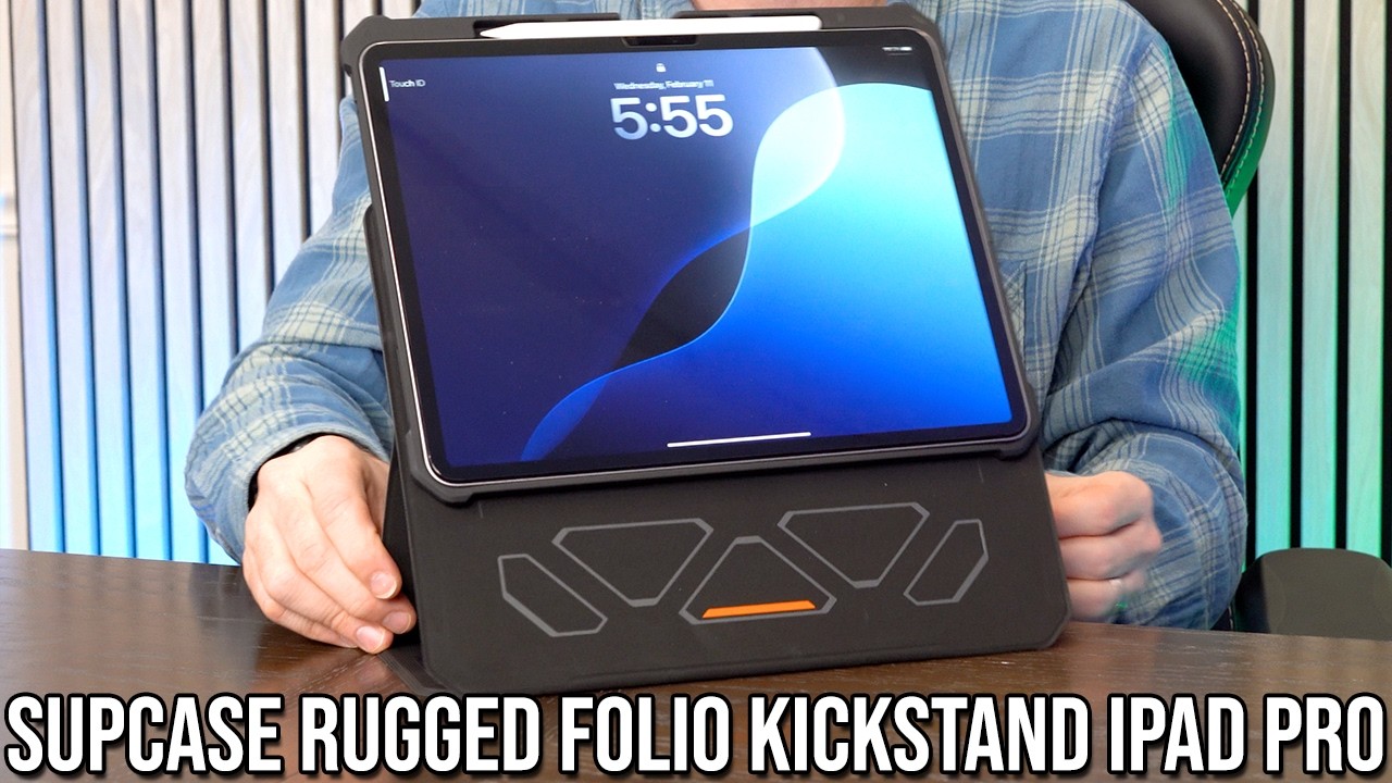 Прочный магнитный чехол-книжка Supcase с подставкой для 13-дюймового iPad Pro M5