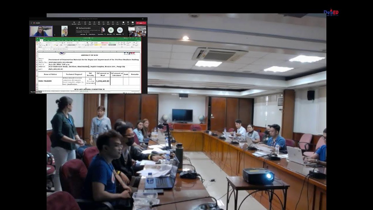 Bid  Opening Procurement Contractions  Materials